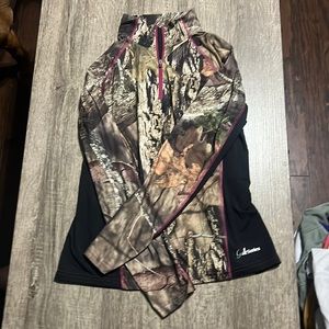 Camo half zip